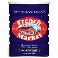 French Market 100% Arabica Dark Roast Coffee 12 oz.